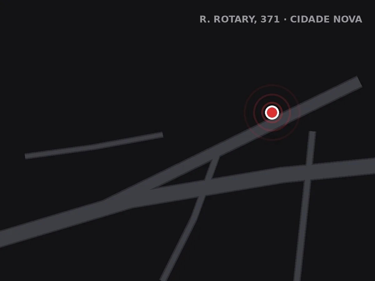 Mapa da localização da escola na R. Rotary, 371, Cidade Nova